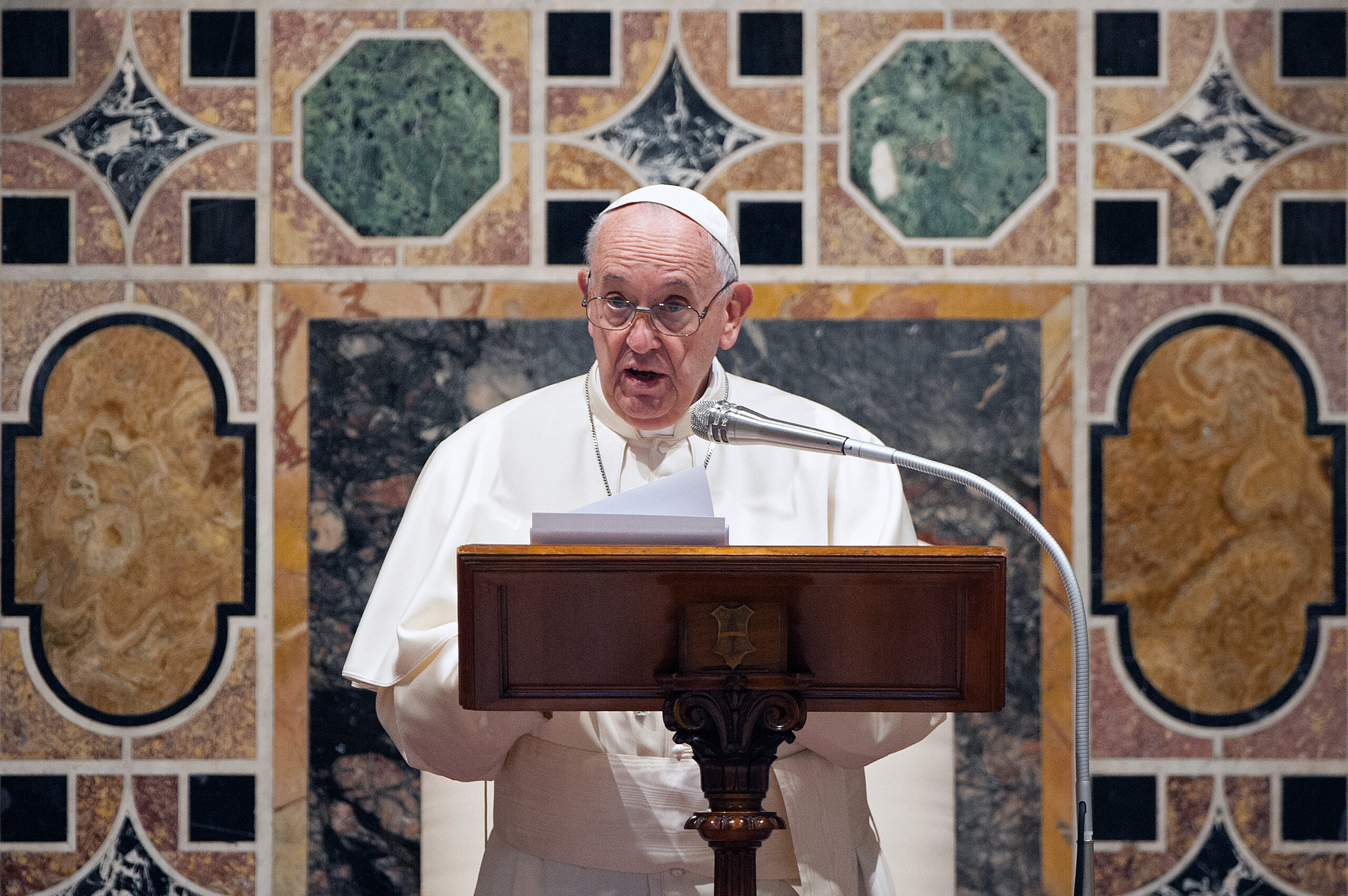 Vatican,City,,Vatican,-,January,09,2020:,Pope,Francis,Addresses