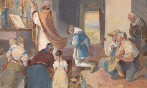 Peter_Fendi_Austrian_-_Fridolin_Assists_with_the_Holy_Mass_-_Google_Art_Project-scaled