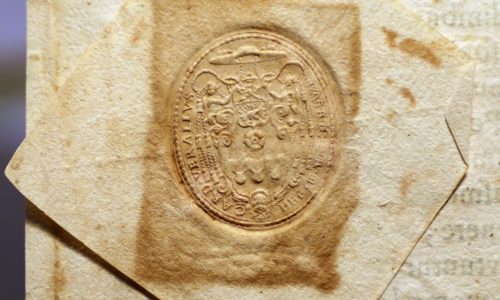 Soppressioni_francesi,_certosa_(51),_filza_di_bolle_204,_motu_proprio_di_gregorio_xv,_1623,_05_sigillo_del_cardinale_Fabrizio_Verallo