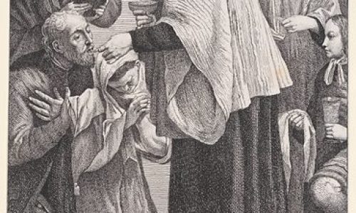 Holy Eucharist, from “The Seven Sacraments” (1754). Accession number: 62.602.94