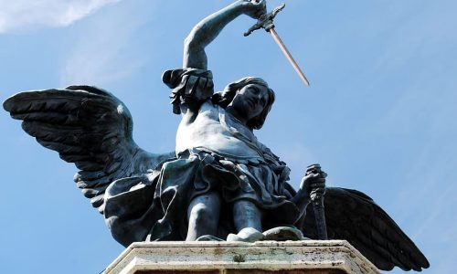 castel-sant-angelo-statue-angel-bronze