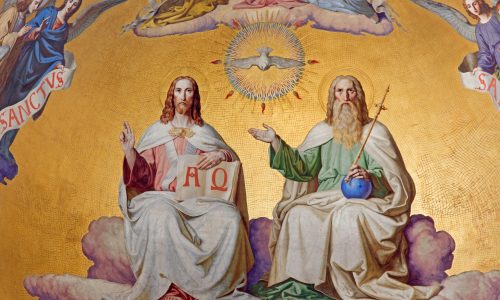 Vienna,-,July,27:,Holy,Trinity.,Detail,From,Fresco,Of