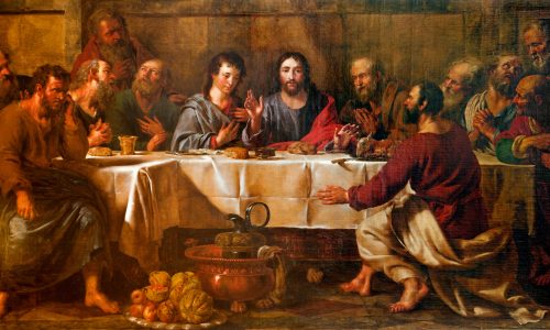 Brussels,-,June,21:,Paint,Of,Last,Supper,Of,Christ