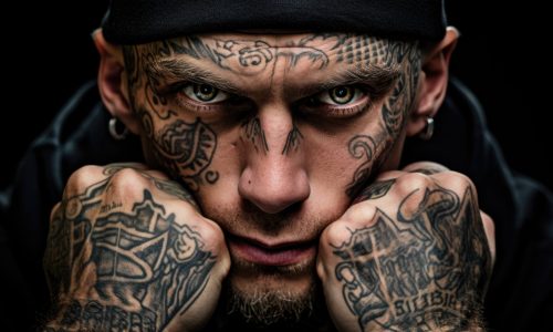 tattooed-man-face-screwed-up-expressing-disgust-3vaxf4tr